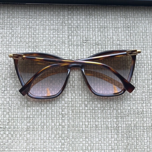 Gorgeous authentic Fendi tortoise shell cat eye sunglasses ff logo - Picture 4 of 8